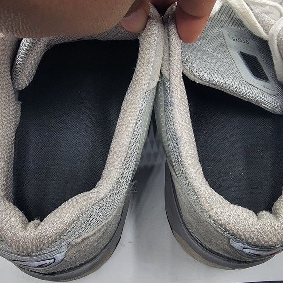 New Balance 990v5 Mens 12(4E) Grey White Athletic Running Shoes Suede M990GL5 - Picture 8 of 15